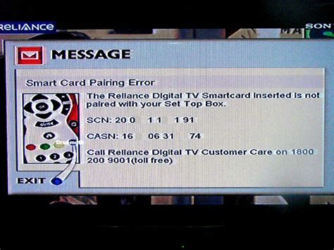 reliance big tv smart card pairing error 108 solution|Reliance big tv Manuals .